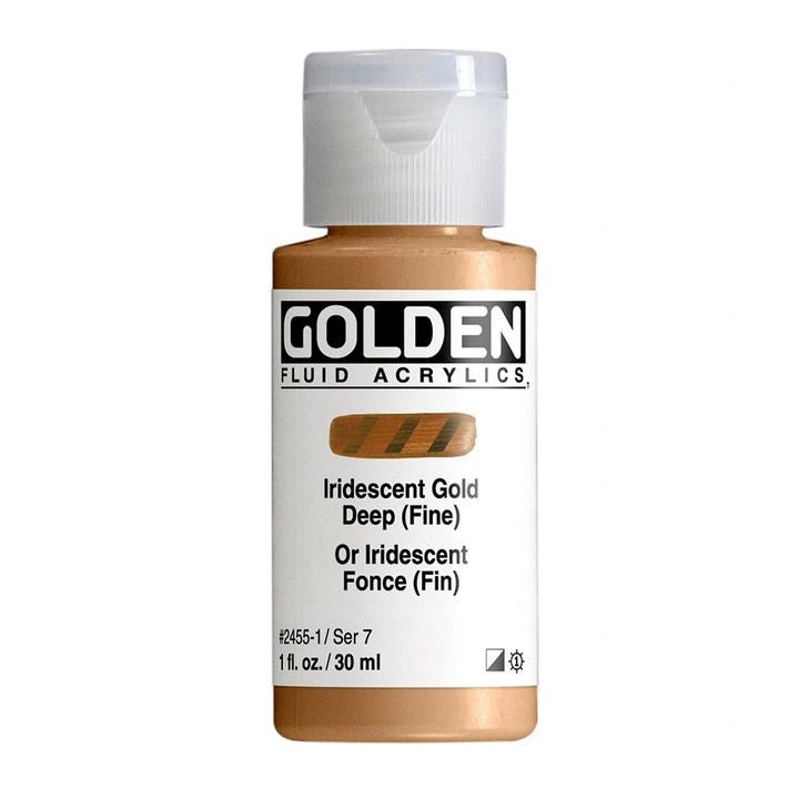 GOLDEN Fluidna akrilna barva z iridescentnim leskom 30 ml | Različne barve