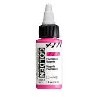 GOLDEN Fluorescentna akrilna barva z visokim pretokom 30 ml – 8505 Magenta