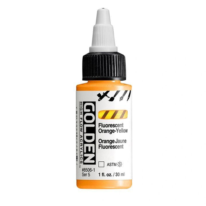 GOLDEN Fluorescentna akrilna barva z visokim pretokom 30 ml | Različni odtenki – pogled 3