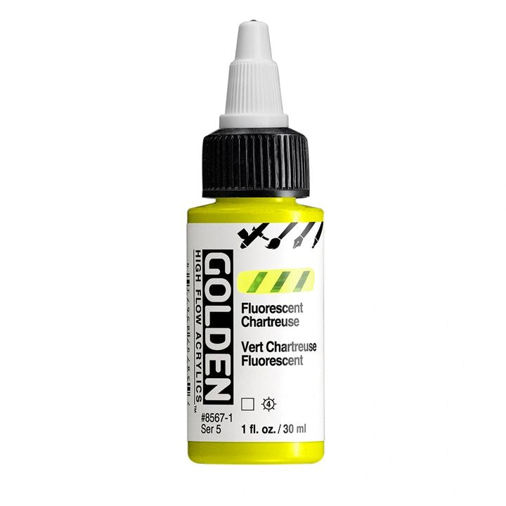 GOLDEN Fluorescentna akrilna barva z visokim pretokom 30 ml | Različni odtenki – pogled 6