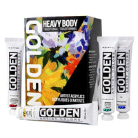 GOLDEN Heavy Body set akrilnih barv Traditional 7 x 22 ml