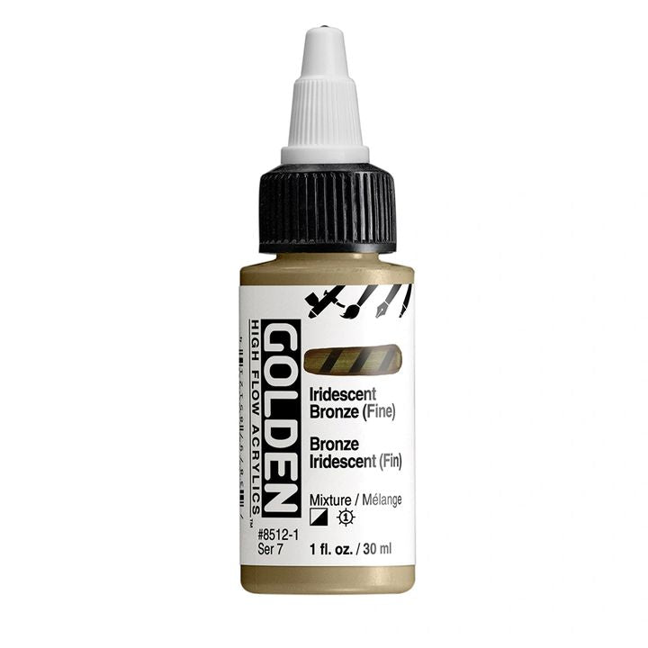 GOLDEN High Flow Iridescent akrilna barva 30 ml – 8512 Bronasto fino