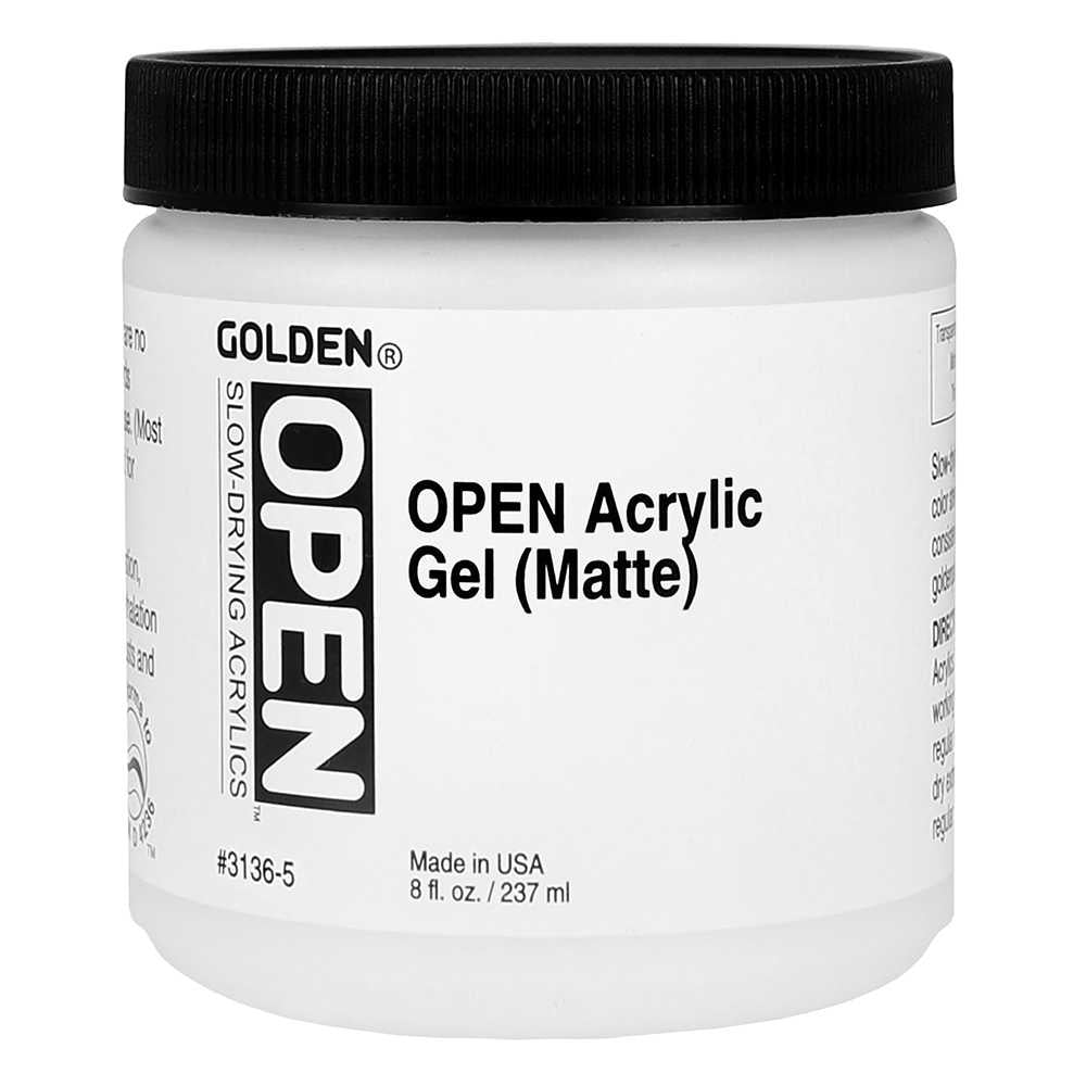 GOLDEN Open Acrylic Gel Matte počasi sušeč se akrilni gel mat 237 ml