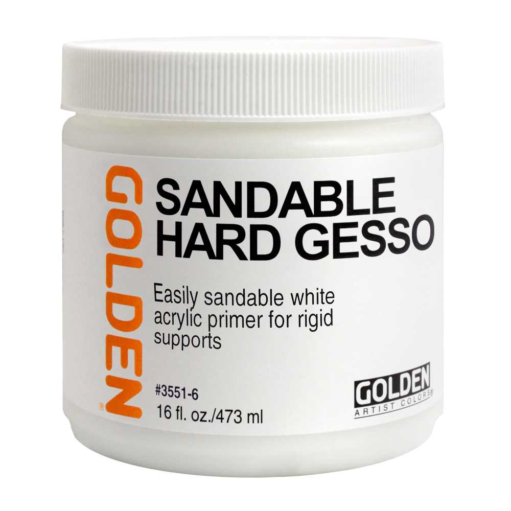 GOLDEN Sandable Hard Gesso bel akrilni brusni gesso