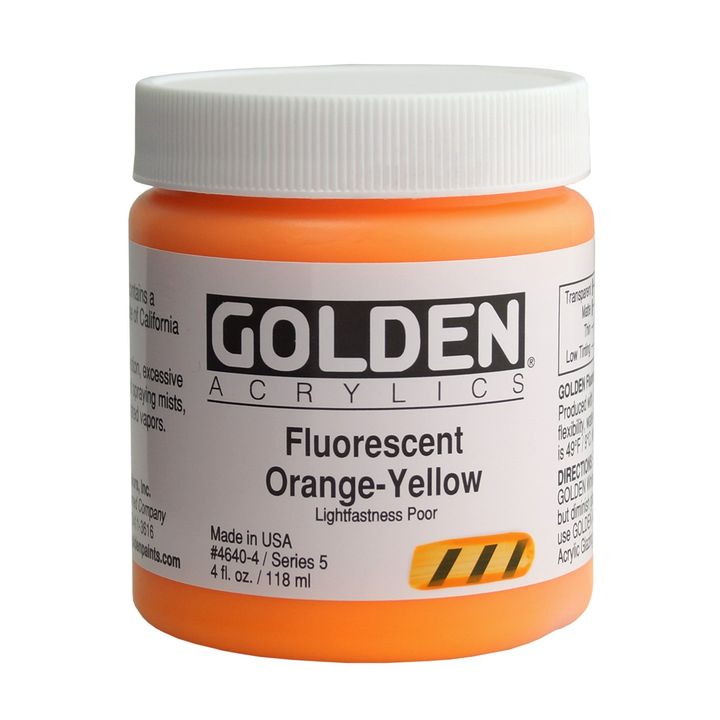GOLDEN Težka fluorescenčna akrilna barva | Različne barve – pogled 6