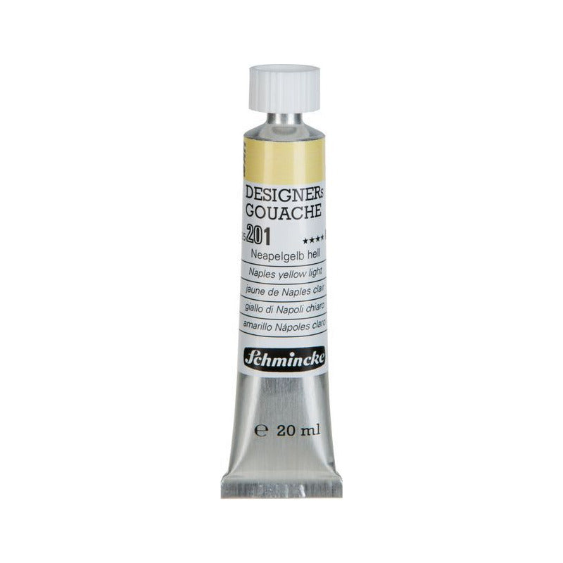Gvaš barva Schmincke Designers Gouache 20 ml – 201 Neapeljsko rumena svetla