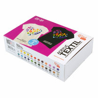 HEART ROSA TALENT Set akrilnih barv za tekstil 24x20 ml