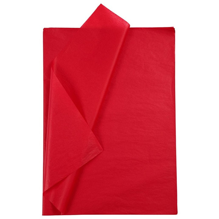 Svilnat papir 50 x 70 cm - 25 kosov – Rdeča