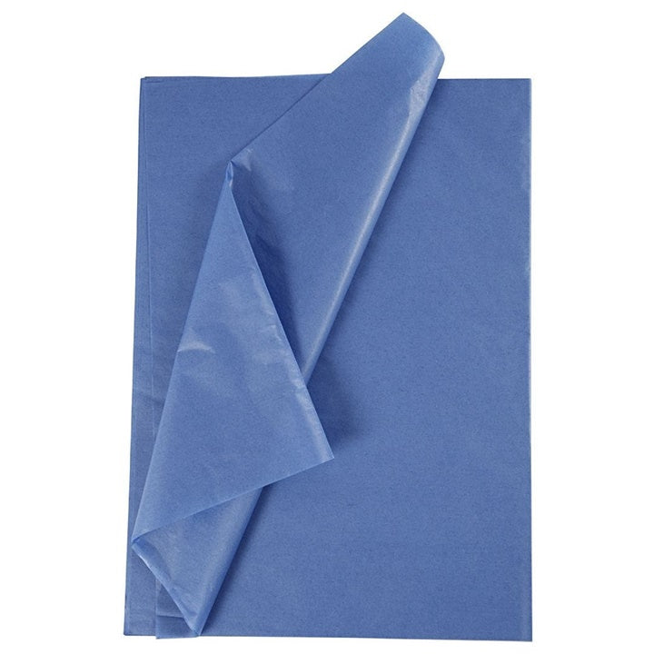 Svilnat papir 50 x 70 cm - 25 kosov – Modra