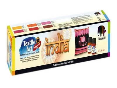 INDIJA Komplet barv za tekstil 6x20ml