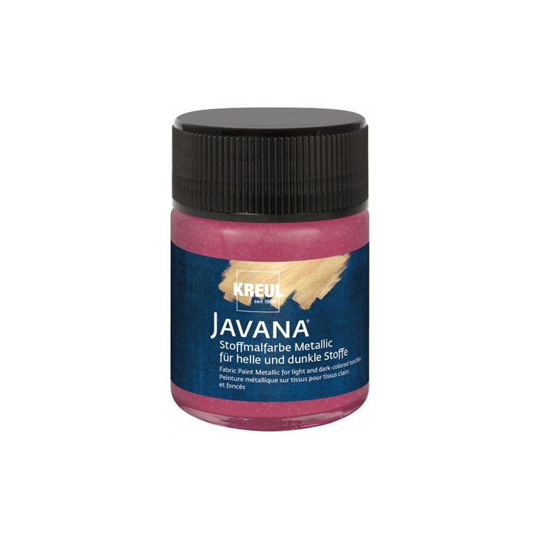 Javana barva za tekstil metalik 50 ml – Metallic Silver