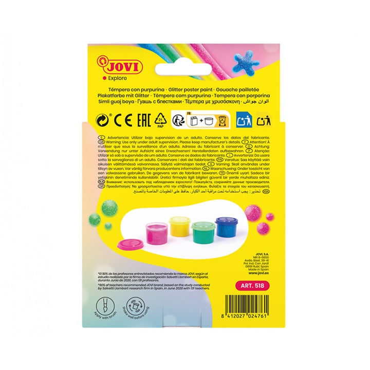 JOVI bleščeče tempera barve 4x35 ml – pogled 4