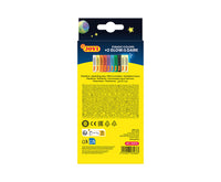 JOVI Glow naravni plastelin 10 x 15 g – 8 barv + 2, ki se svetita v temi