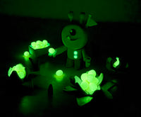JOVI Glow naravni plastelin 10 x 15 g – 8 barv + 2, ki se svetita v temi