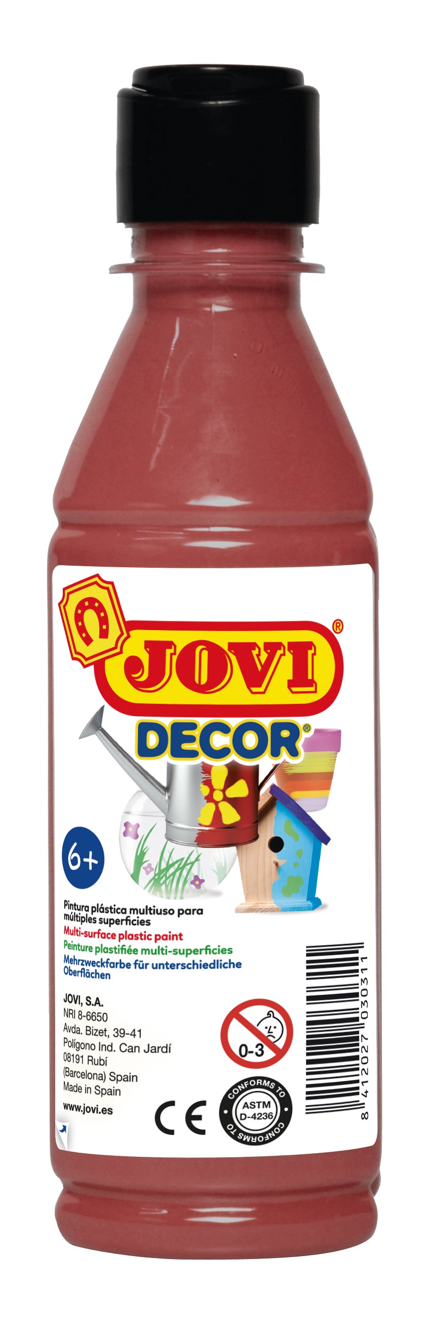 JOVI Jovidecor akrilna barva 250 ml – rjava