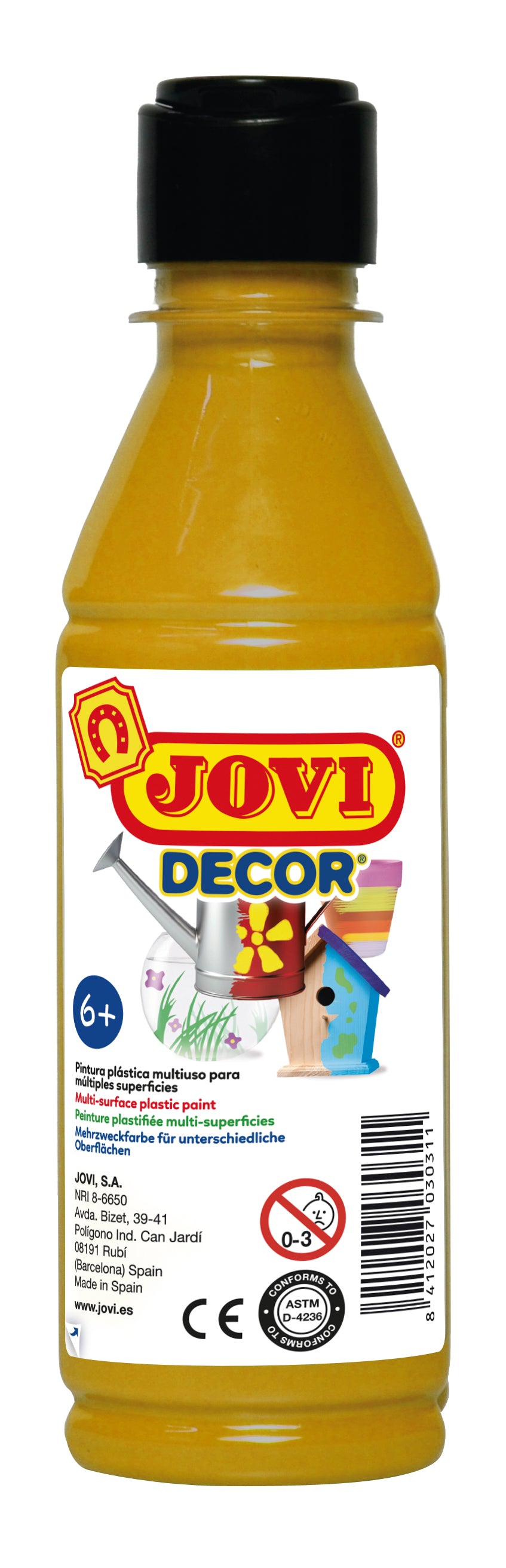 JOVI Jovidecor akrilna barva 250 ml – zlata