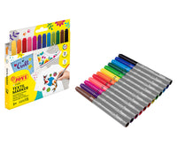 JOVI Jovidecor Textil flomastri za tekstil s čopičasto konico 12 kosov