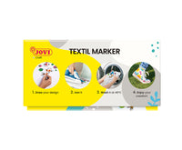 Flomastri za tekstil JOVI Jovidecor Textil s čopičasto konico – 48 kosov / 12 barv