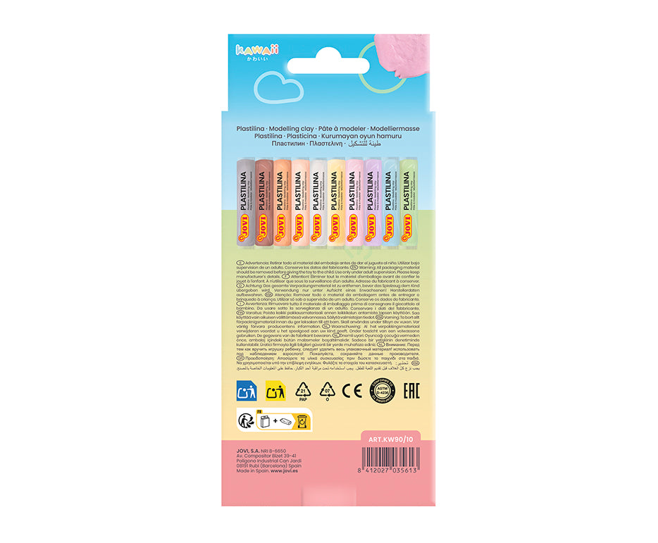 Naravni plastelin Jovi Kawaii 10 x 15 g