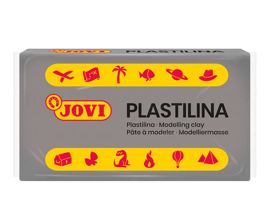 JOVI naravni plastelin 50 g - siv