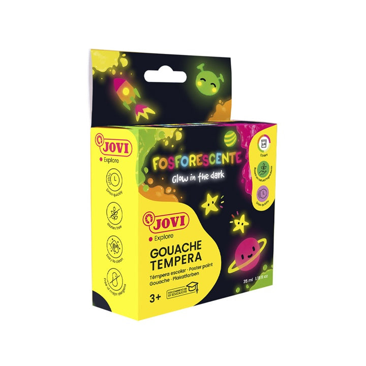 JOVI neonske tempera barve 4x35 ml