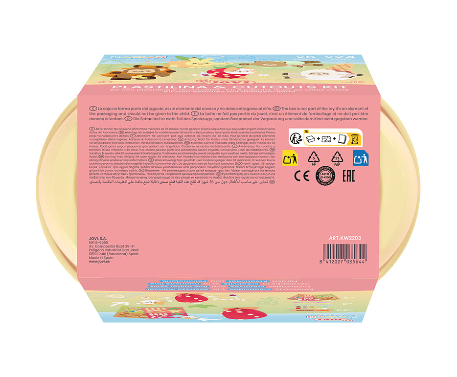 JOVI Play&Fun Kawaii naravni plastelin v kovčku – set s pripomočki