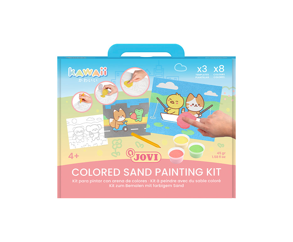JOVI Play&Fun Kawaii set za slikanje s peskom – 12 kosov