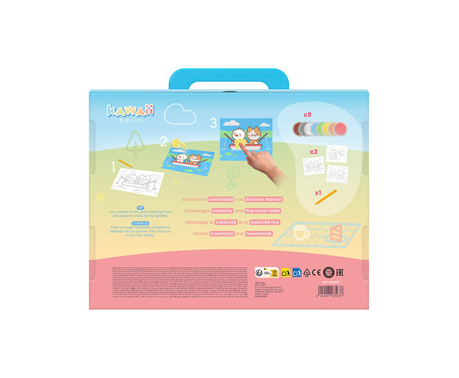 JOVI Play&Fun Kawaii set za slikanje s peskom – 12 kosov