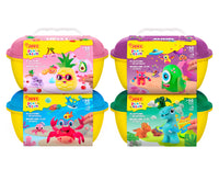 JOVI Play&Fun naravni plastelin v kovčku Jurassic – komplet s pripomočki