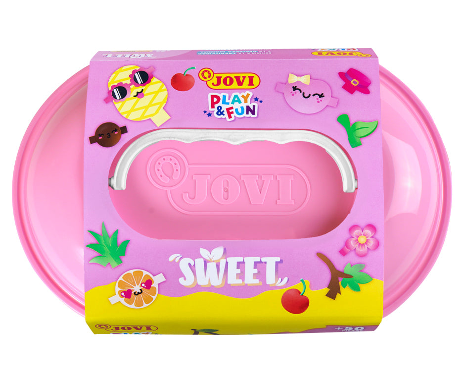 JOVI Play&Fun naravni plastelin v kovčku Sweet – 50 kos