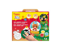 JOVI Play&Fun ustvarjalni set za slikanje s peskom Christmas Ornaments - 12 kos