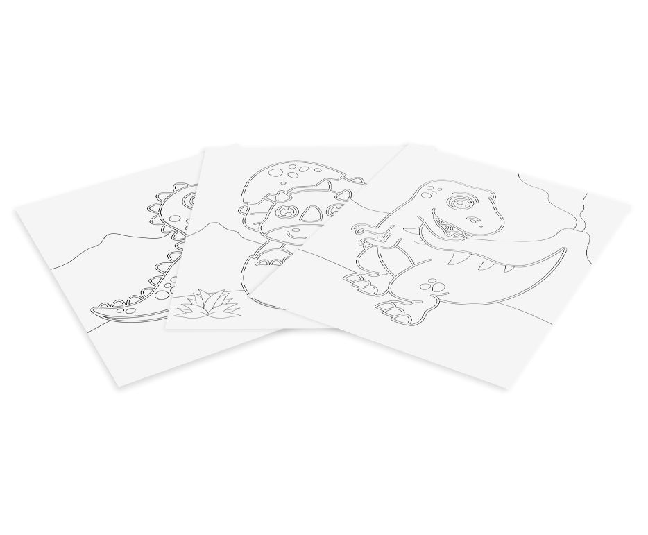 JOVI Play&Fun set za slikanje s peskom 12 kosov Dinosaurs