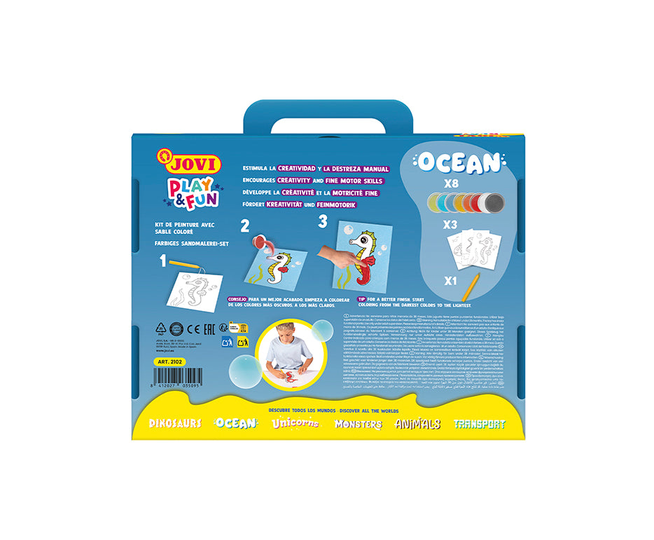 JOVI Play&Fun set za slikanje s peskom Ocean 12 kosov