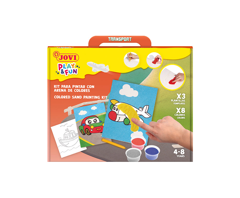 JOVI Play&Fun set za slikanje s peskom Transport 12 kosov