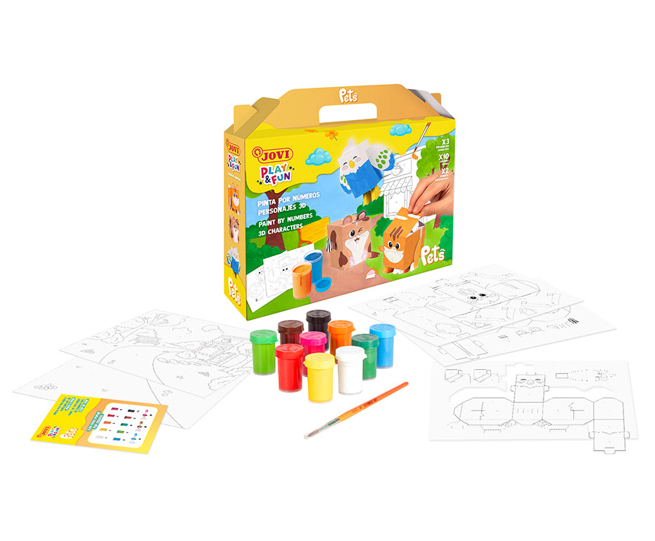 JOVI Play & Fun slikarski set z gvaš temperami, 17 kosov