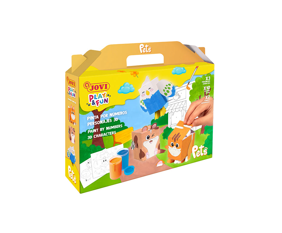 JOVI Play & Fun slikarski set z gvaš temperami, 17 kosov – Hišni ljubljenčki