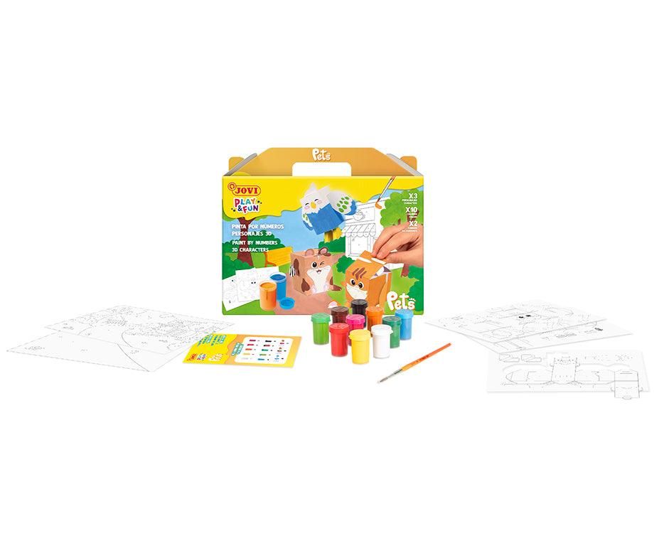 JOVI Play & Fun slikarski set z gvaš temperami, 17 kosov