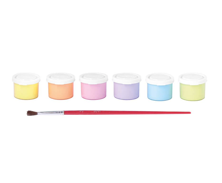 JOVI Premium pastelne tempera barve 6 x 35 ml s čopičem