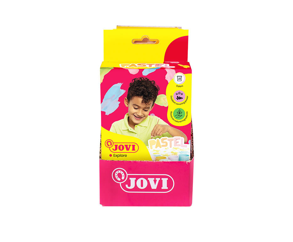 JOVI Premium pastelne tempera barve 6 x 35 ml s čopičem