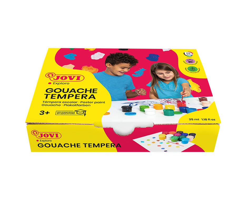 Jovi Premium tempera barve 12 x 35 ml s čopičem