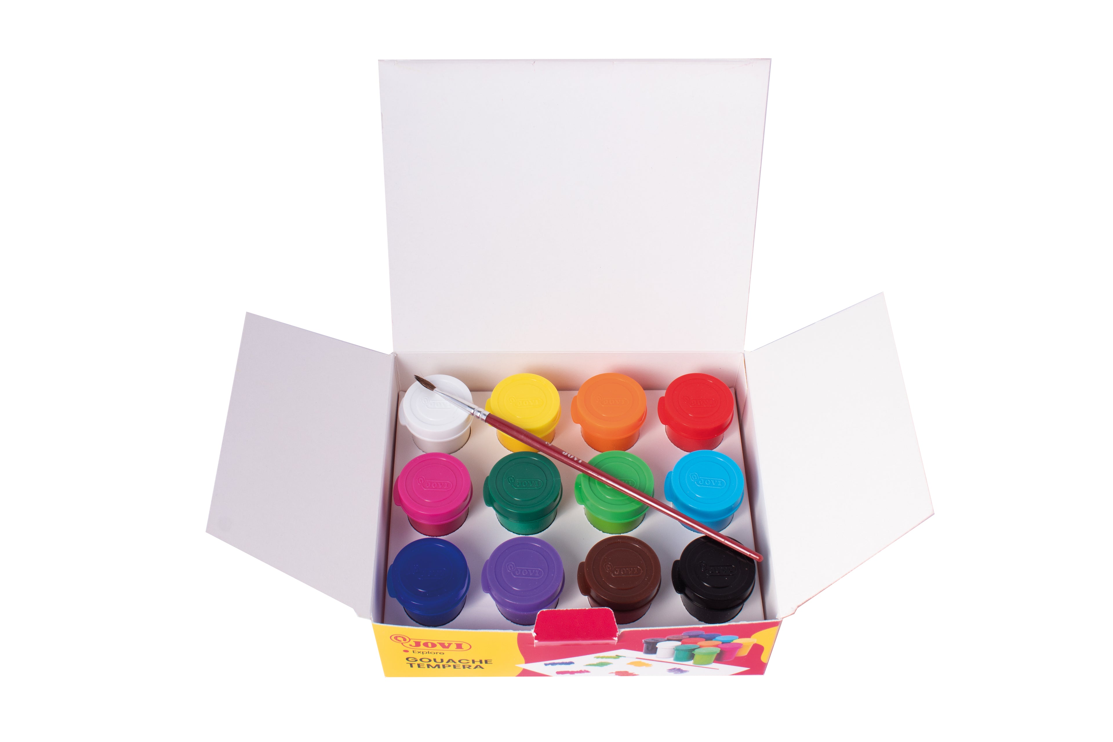 JOVI Premium tempera barve 12 x 15 ml s čopičem