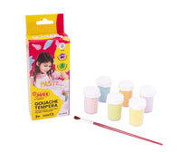 Pastelne tempera barve JOVI Premium 6 x 15 ml s čopičem
