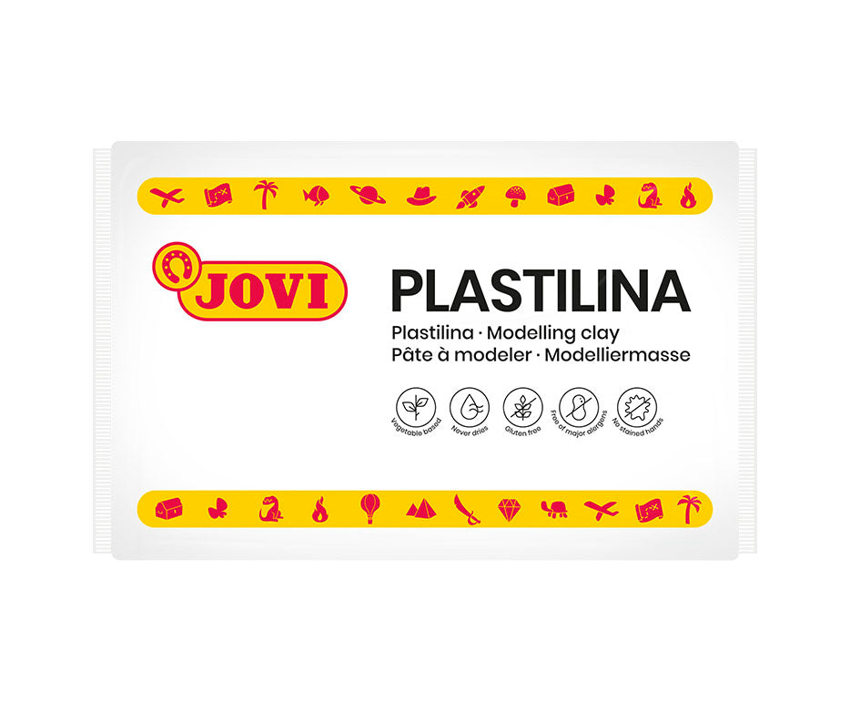 JOVI naravni plastelin 350 g – bela