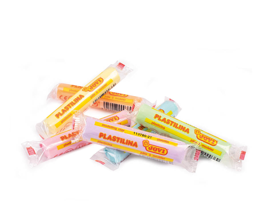 JOVI naravni plastelin v国土 pastel colors 6 x 15 g