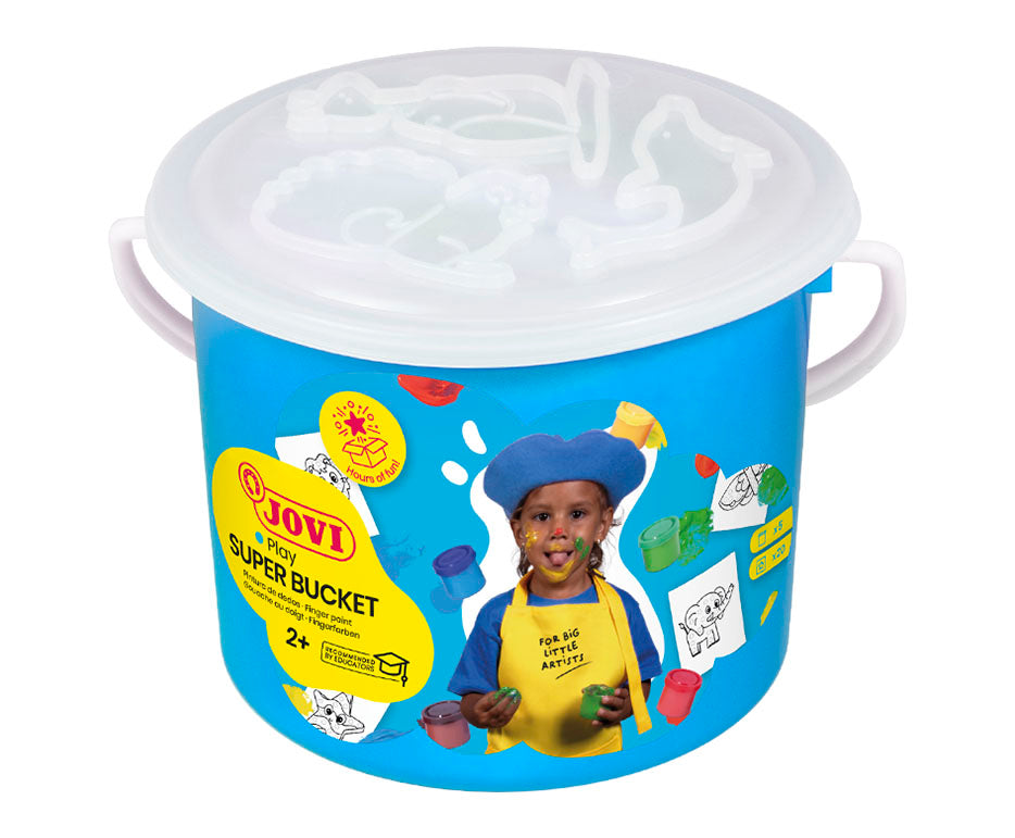 JOVI komplet prstnih barv v vedru 5 x 35 ml s šablonami
