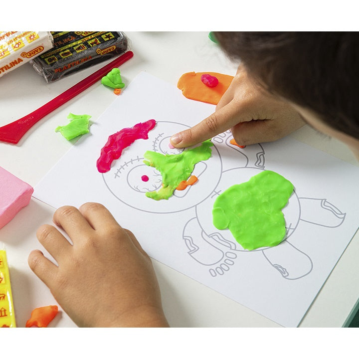 JOVI set Crazy Monsters - slikanje s plastelinom – pogled 2