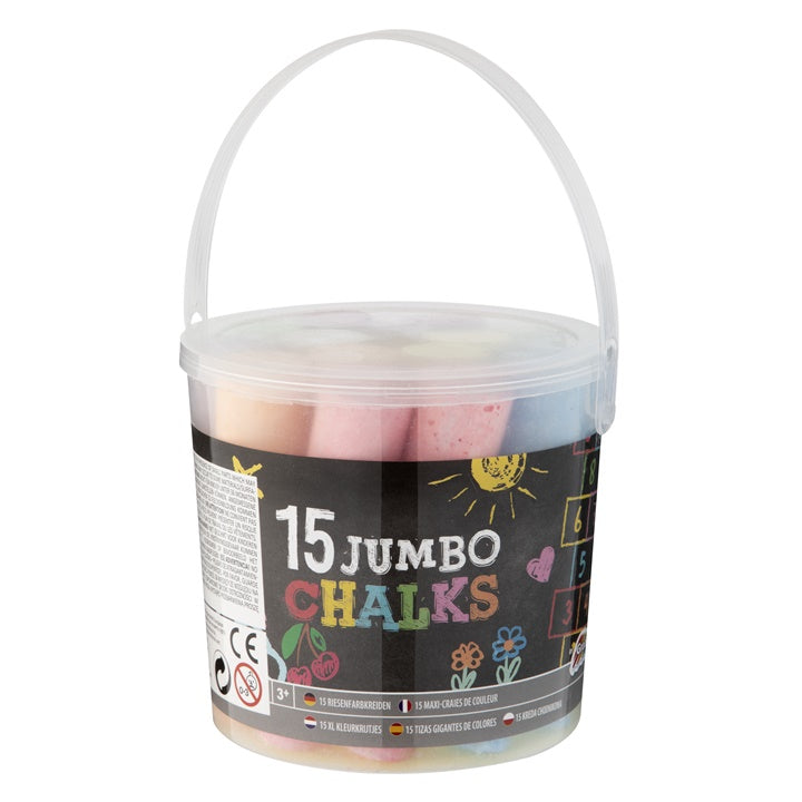 JUMBO Barvne krede v vedru 15 kosov