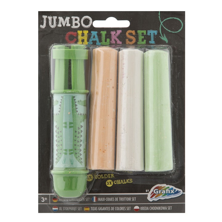 Jumbo kreda za pločnik z držalom 3 kosi | Različni odtenki – pogled 3
