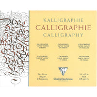 Kaligrafski blok CLAIREFONTAINE Ivory 130 g 25 listov – 24 x 30 cm