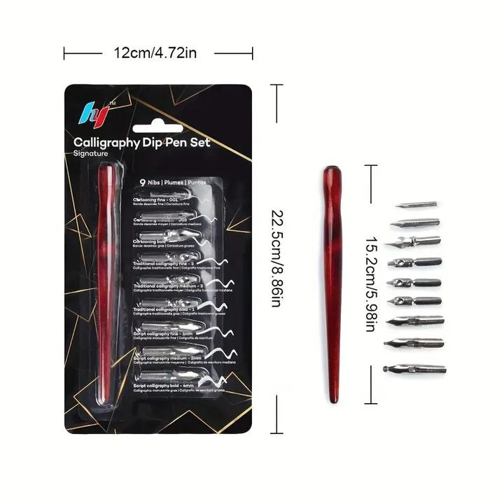 Kaligrafski set 10 kosov – pogled 2